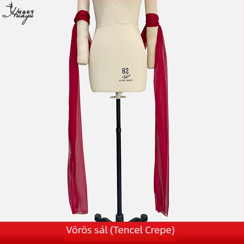 Hanfu ősi ruházat – sál nőknek, táncelőadásra, hosszú csík, Spandex keverék 50-70%, nyár 2025