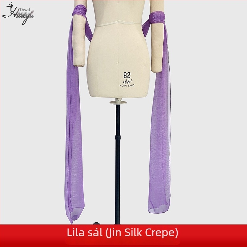 Hanfu ősi ruházat – sál nőknek, táncelőadásra, hosszú csík, Spandex keverék 50-70%, nyár 2025