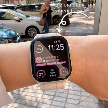 S10 okosóra AMOLED kijelzővel, pulzusmérés, Bluetooth-hívások és értesítések, vezeték nélküli töltés