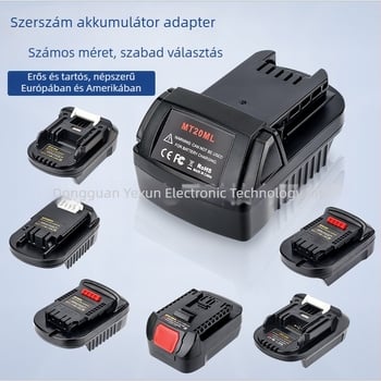 DM18M adapter Dewei 18-20V akkumulátorcsomag Makita szerszámokhoz, konverter 5V 2.1A