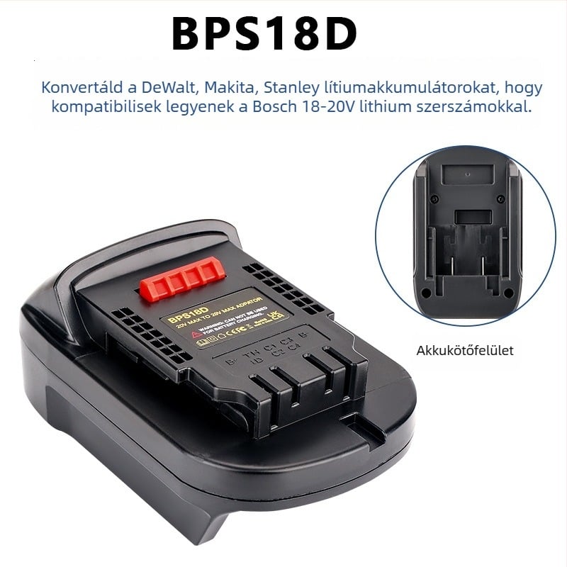 DM18M adapter Dewei 18-20V akkumulátorcsomag Makita szerszámokhoz, konverter 5V 2.1A