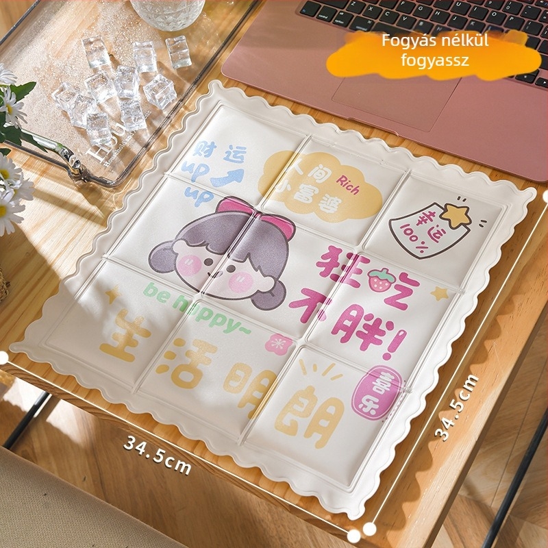 PVC hűtőpárna vízzel töltve, rajzfilm-stílusú, 0,6 kg, hőguta megelőzésére és hűtésre