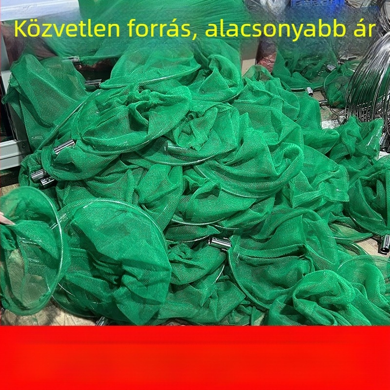 Rozsdamentes acélból készült horgász hálófej, kis szem, 0,3 cm hálónyílás