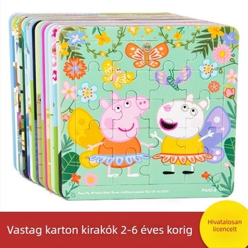 Papíralapú repülőgép-puzzle gyerekeknek, 4–6 éveseknek, oktató jellegű, mintapéldány testreszabható