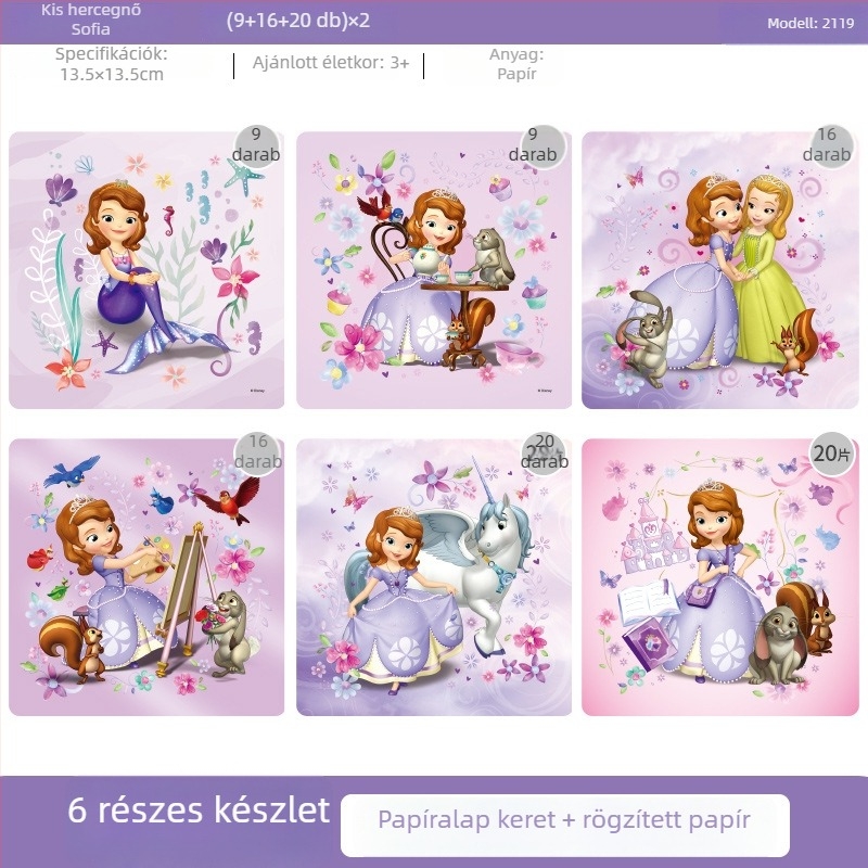 Papíralapú repülőgép-puzzle gyerekeknek, 4–6 éveseknek, oktató jellegű, mintapéldány testreszabható
