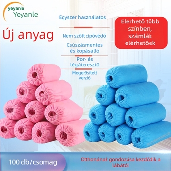 Egyszer használatos cipővédők nem szőtt anyagból, megerősített kivitel – por- és vízálló, sár ellenálló, kopásálló és csúszásmentes, 3 g vastagság