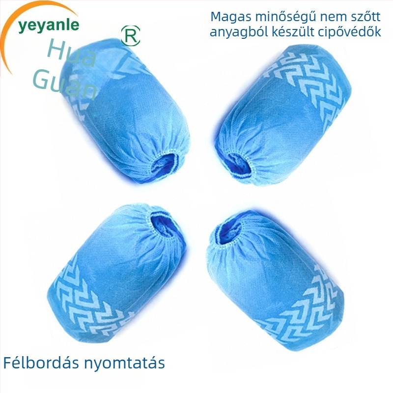 Egyszer használatos cipővédők nem szőtt anyagból, megerősített kivitel – por- és vízálló, sár ellenálló, kopásálló és csúszásmentes, 3 g vastagság