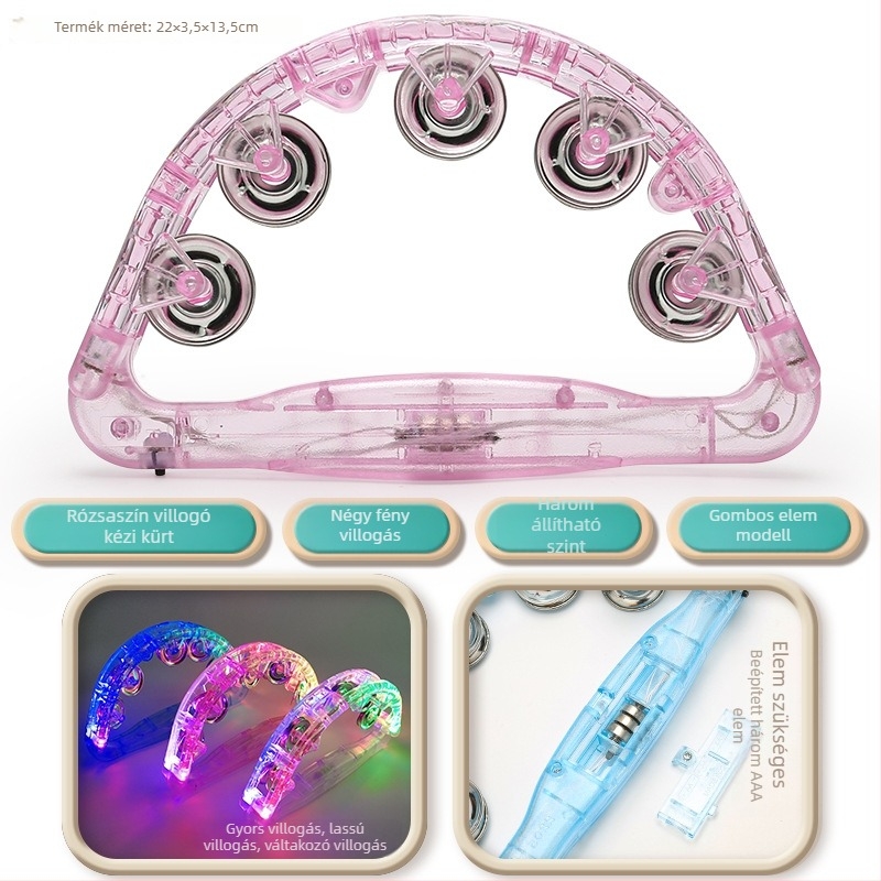 Csecsemők számára oktató zenei játék — Rattle, Hand Drum, Harmonica, Horn; Műanyag; 0–3 éves korosztály; 3C tanúsítvány 2023152202045944