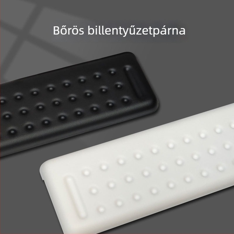L-alakú asztali élhez illeszkedő bőrtámaszos egérpad, csuklótámasz, egy darabos dizájn, csúszásmentes