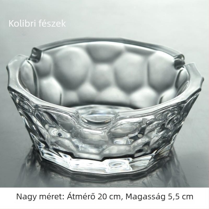 Európai stílusú hamutál kristályüvegből, Lizun márkával, logóval nyomtatva, egyszerű dizájn, ajándékhoz
