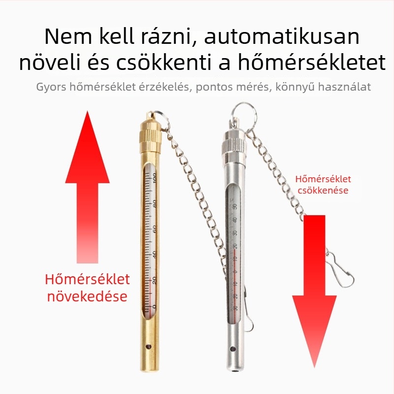 Bányászati hőmérő réz hüvely és rozsdamentes acél hüvelyével a víz hőmérsékletének mérésére (Anyag: Más; Eredet: Más; Nem importált; Kategória: Más; Funkció: Más)