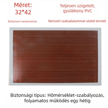 Valódi bőr fűtött talpbetét, USB-tápellátás, csatlakozás a hálózathoz, uniszex házicipő