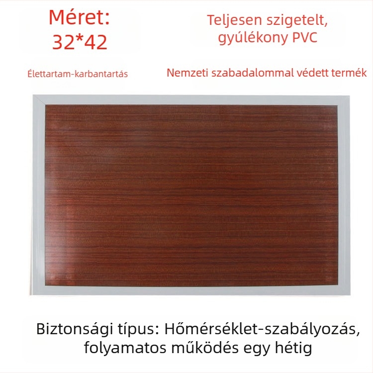 Valódi bőr fűtött talpbetét, USB-tápellátás, csatlakozás a hálózathoz, uniszex házicipő