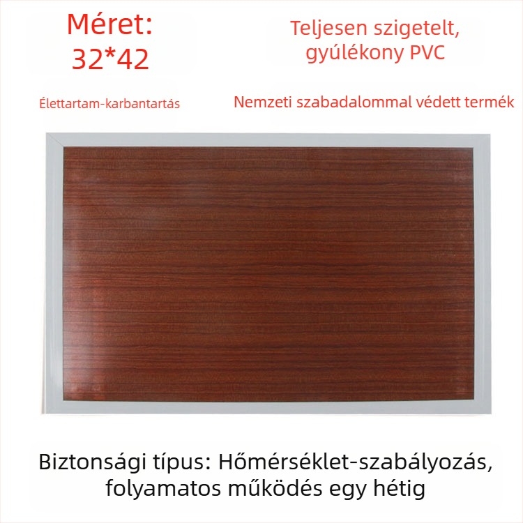 Valódi bőr fűtött talpbetét, USB-tápellátás, csatlakozás a hálózathoz, uniszex házicipő