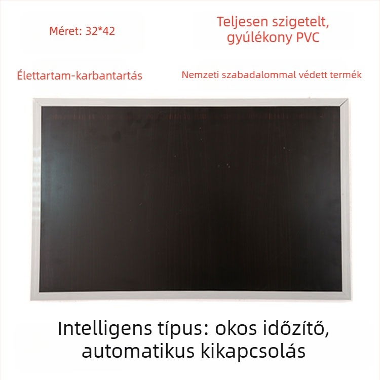 Valódi bőr fűtött talpbetét, USB-tápellátás, csatlakozás a hálózathoz, uniszex házicipő