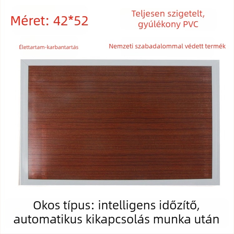 Valódi bőr fűtött talpbetét, USB-tápellátás, csatlakozás a hálózathoz, uniszex házicipő