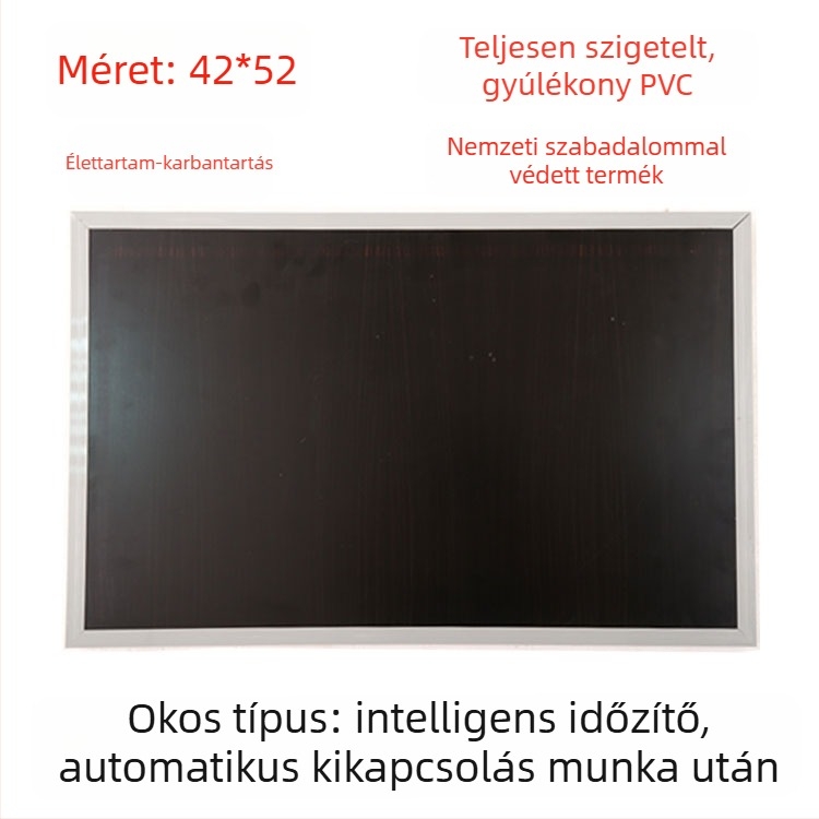 Valódi bőr fűtött talpbetét, USB-tápellátás, csatlakozás a hálózathoz, uniszex házicipő