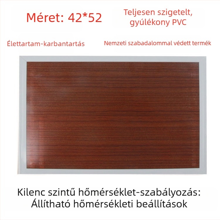 Valódi bőr fűtött talpbetét, USB-tápellátás, csatlakozás a hálózathoz, uniszex házicipő