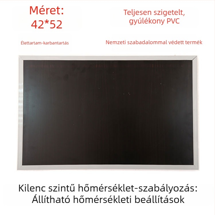 Valódi bőr fűtött talpbetét, USB-tápellátás, csatlakozás a hálózathoz, uniszex házicipő