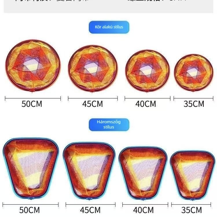 Alumíniumötvözet hálófej, nagy szem, széles gyűrű, kerek fej, teher 100
