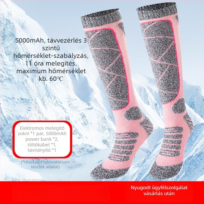 Tölthető elektromos fűtő zokni USB-vel, uniszex házicipő melegítő