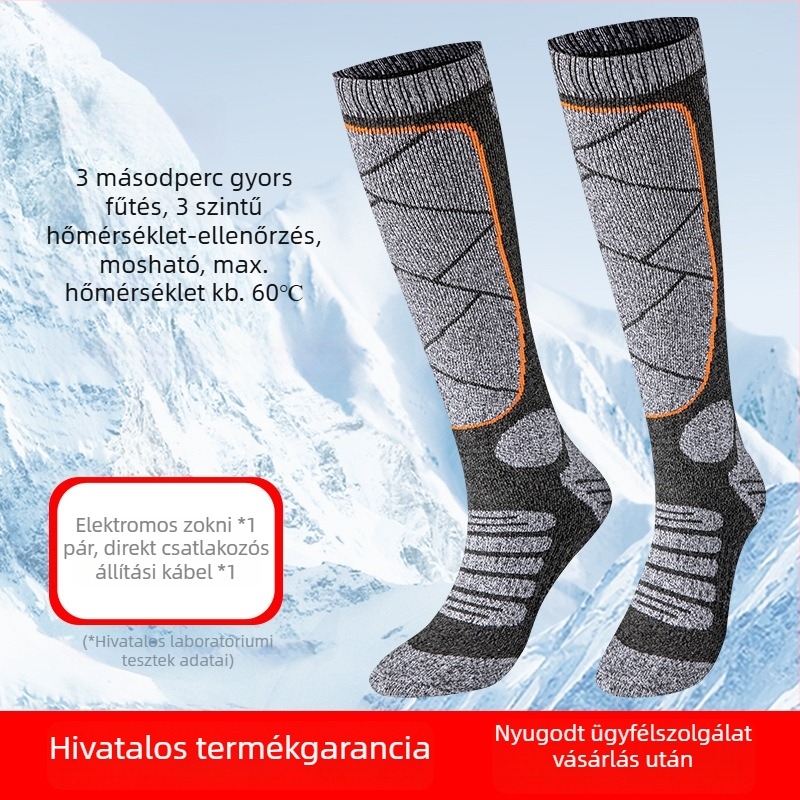 Tölthető elektromos fűtő zokni USB-vel, uniszex házicipő melegítő