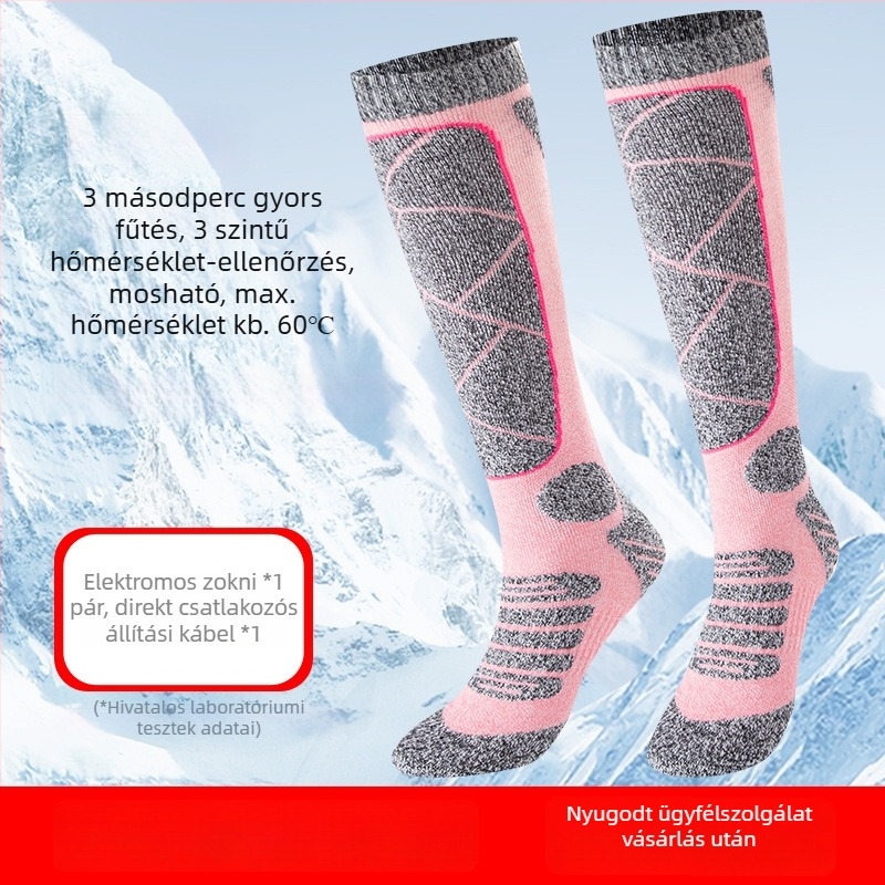 Tölthető elektromos fűtő zokni USB-vel, uniszex házicipő melegítő