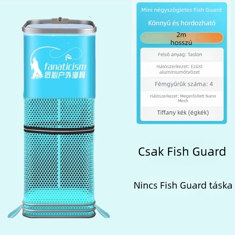 Uniqueity kocka alakú halvédő háló – összecsukható, hordozható halászathoz