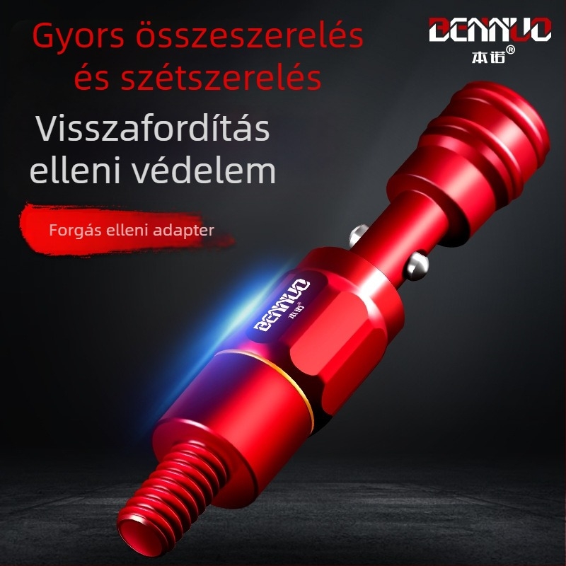 Horgász háló átalakító csatlakozó, anti-rotációs fej, 8 mm univerzális csukló, alumíniumötvözet