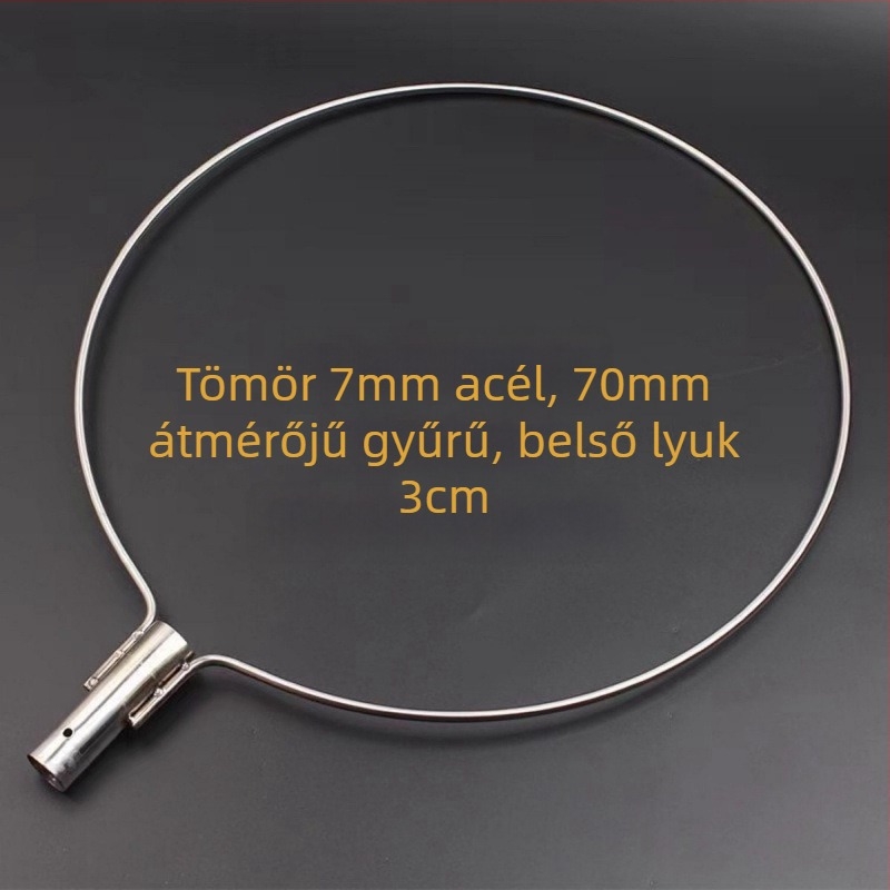Rozsdamentes acélból készült, szilárd halászhálófej, kézzel készített; Háló anyaga: Egyéb; Teherbírás: Egyéb; Mélység: Egyéb