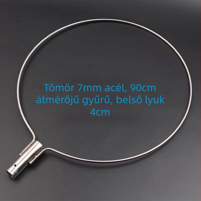 Rozsdamentes acélból készült, szilárd halászhálófej, kézzel készített; Háló anyaga: Egyéb; Teherbírás: Egyéb; Mélység: Egyéb