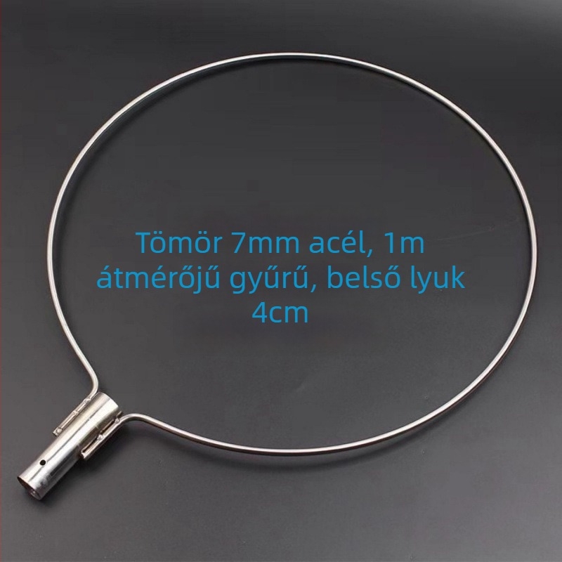 Rozsdamentes acélból készült, szilárd halászhálófej, kézzel készített; Háló anyaga: Egyéb; Teherbírás: Egyéb; Mélység: Egyéb