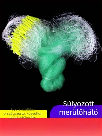 Zöld selyem horgász háló, ragadós háló, háromrétegű süllyedő háló, függő háló, úszó háló, nagy fehér csíkos háló