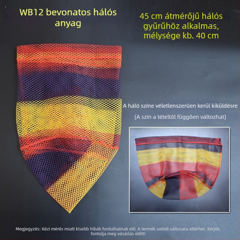 Horgász Háló Táska ragasztó bevonatú anti-akasztó hálóval, 5 mm háló, Fishing Shura