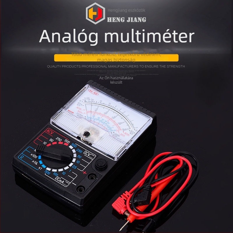 MF411 Analóg multiméter mutatóval, kézben tartható, Wei Zheng, IP67, diákok és otthoni használatra