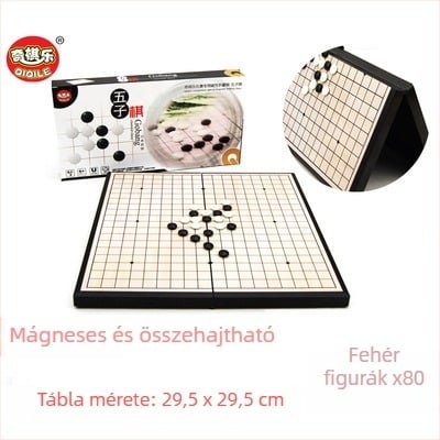 Gyermekeknek szánt mágneses összecsukható sakkjáték — hordozható oktató játék az agyfejlődéshez, kéz-szem koordináció, interaktív tanulás