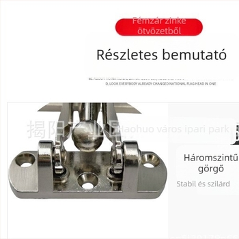 Vastagított cink ötvözetű ajtózár, lopás elleni védelem, elektropácolt felület, modern minimalist stílus