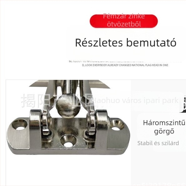 Vastagított cink ötvözetű ajtózár, lopás elleni védelem, elektropácolt felület, modern minimalist stílus