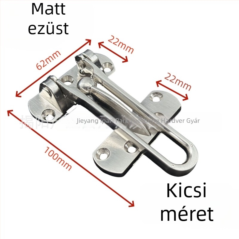 Vastagított cink ötvözetű ajtózár, lopás elleni védelem, elektropácolt felület, modern minimalist stílus
