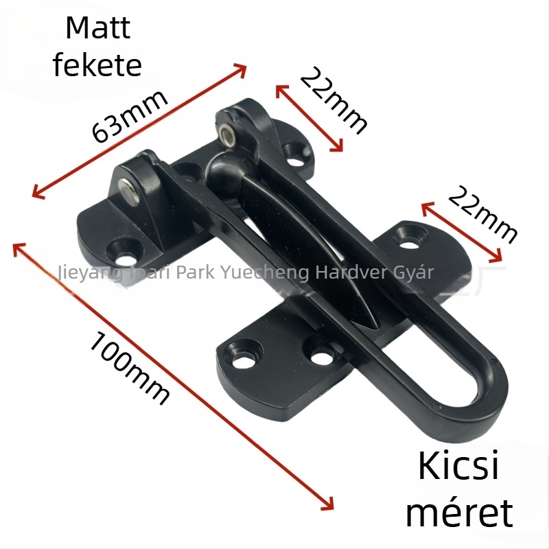 Vastagított cink ötvözetű ajtózár, lopás elleni védelem, elektropácolt felület, modern minimalist stílus