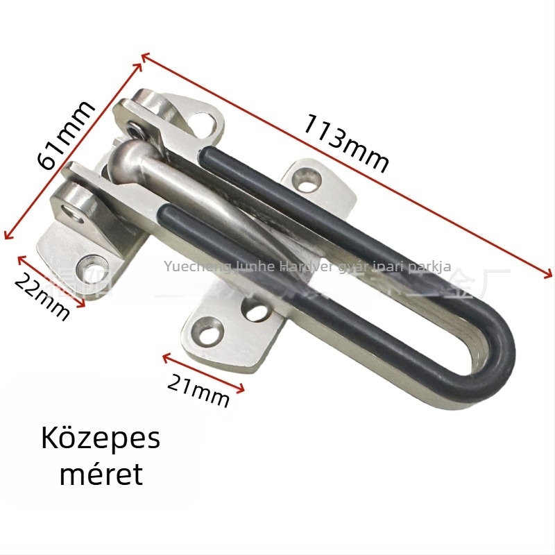 Vastagított cink ötvözetű ajtózár, lopás elleni védelem, elektropácolt felület, modern minimalist stílus