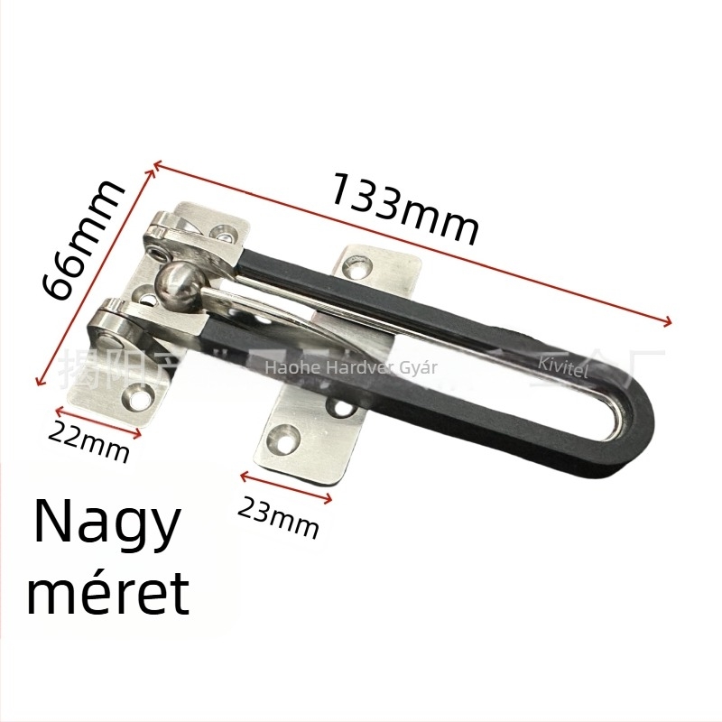 Vastagított cink ötvözetű ajtózár, lopás elleni védelem, elektropácolt felület, modern minimalist stílus