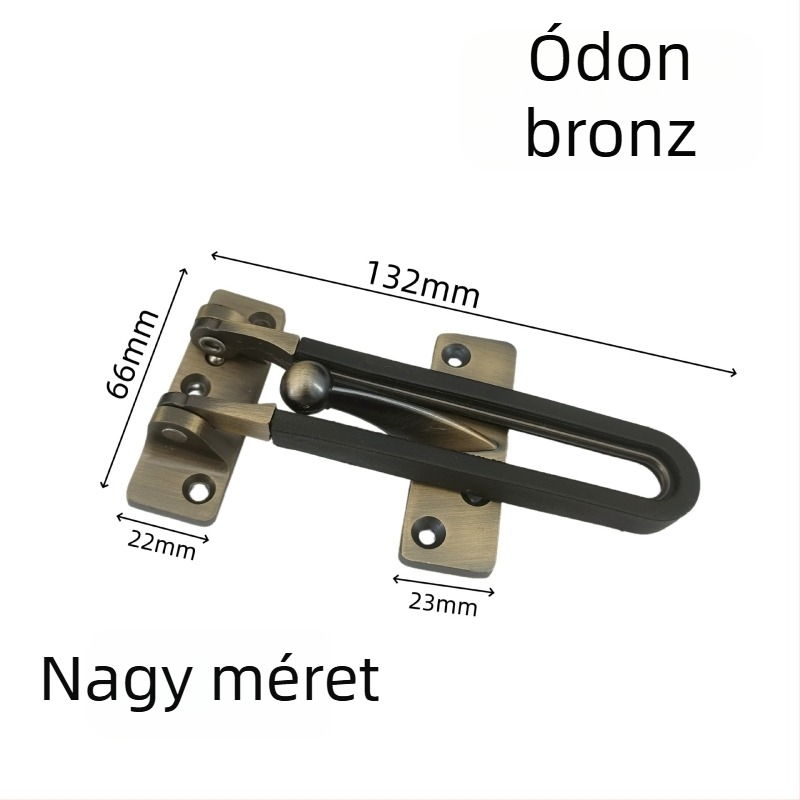 Vastagított cink ötvözetű ajtózár, lopás elleni védelem, elektropácolt felület, modern minimalist stílus