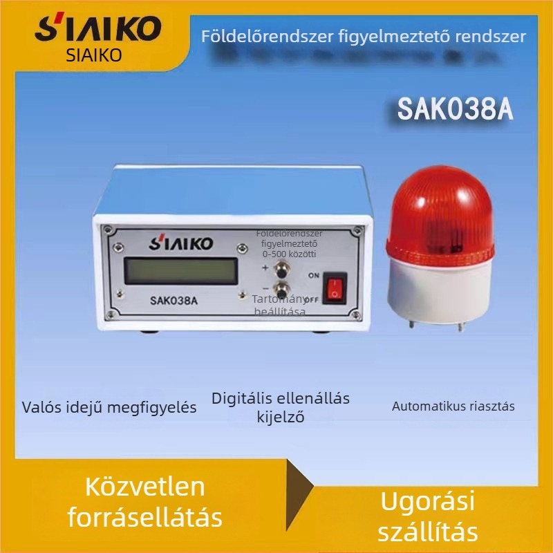 Siaiko Sak038a Földelésfigyelő riasztó, 0-500 Ω, 220 V