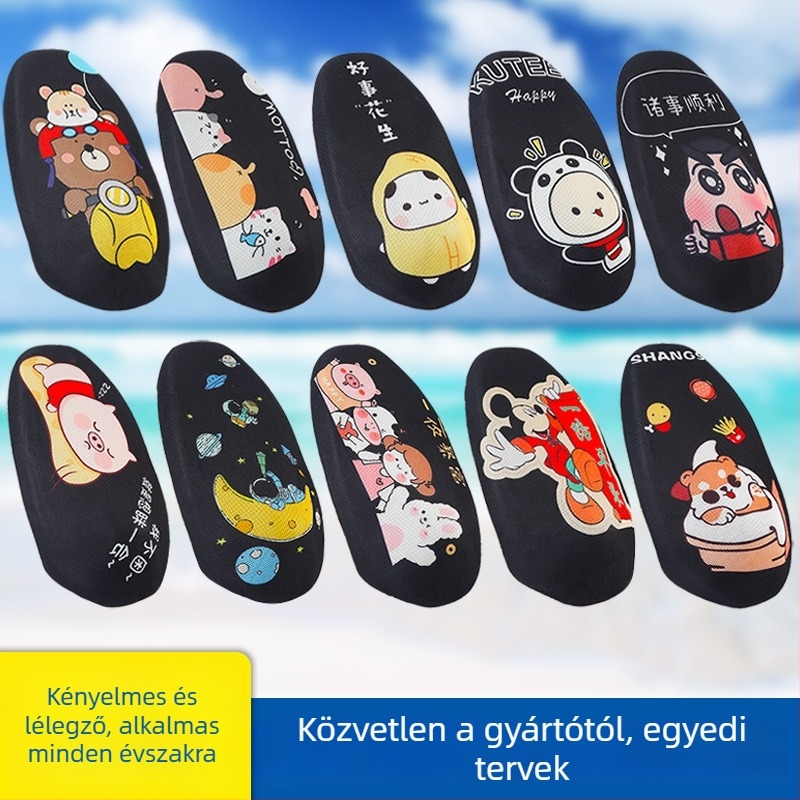 Poliészter ülésvédő elektromos kerékpárhoz, 3D teljes lefedéssel, hőszigetelő hálóval, minden évszakra, testreszabás elérhető