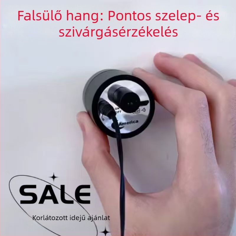 Vízszivárgás akusztikus detektora falakhoz és csövekhez, ipari vezeték nélküli detektor a pontos észleléshez, csőjavításra