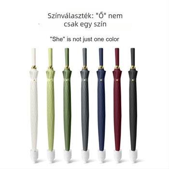 Férfi esernyő 24 bordával, automata nyitás, hosszú nyél golf stílus, 190t vízálló anyag, logó nyomtatás