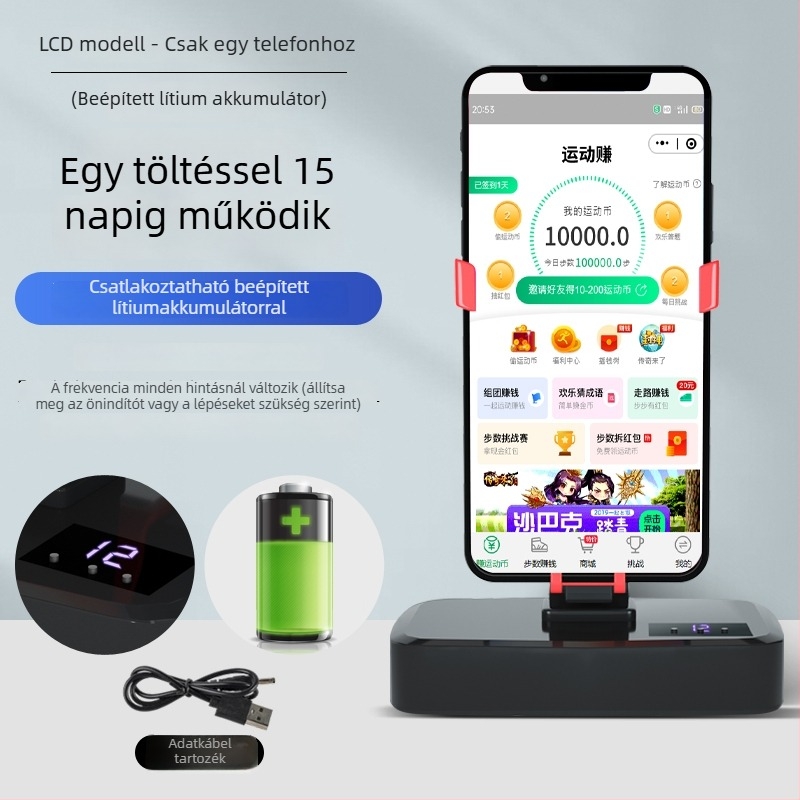 Shaker pedométer karkötő – teljesen automata, csendes, balra-jobbra mozgó, modell 985, légellenállás, otthoni használatra