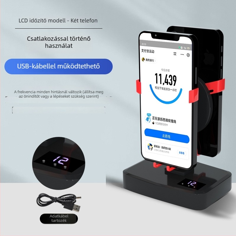 Shaker pedométer karkötő – teljesen automata, csendes, balra-jobbra mozgó, modell 985, légellenállás, otthoni használatra