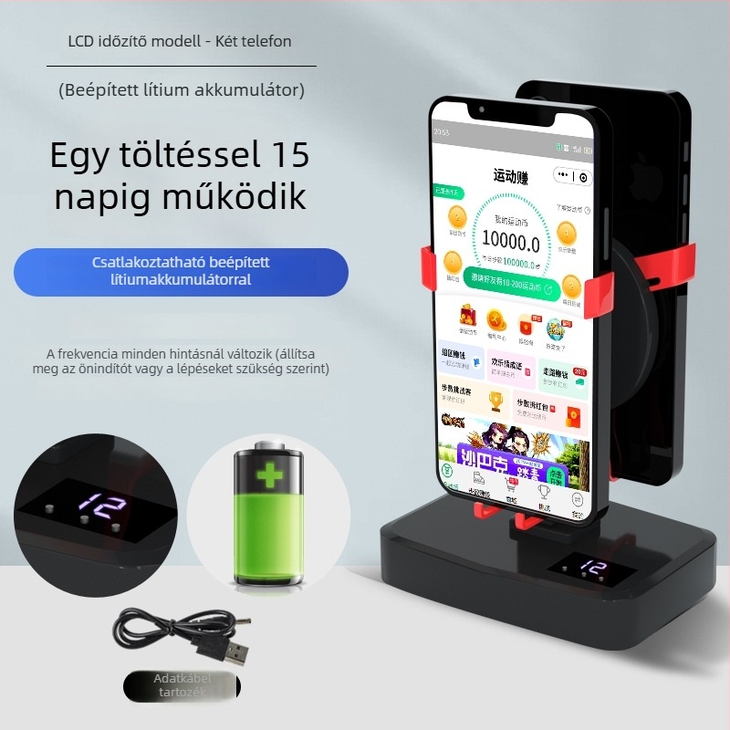 Shaker pedométer karkötő – teljesen automata, csendes, balra-jobbra mozgó, modell 985, légellenállás, otthoni használatra